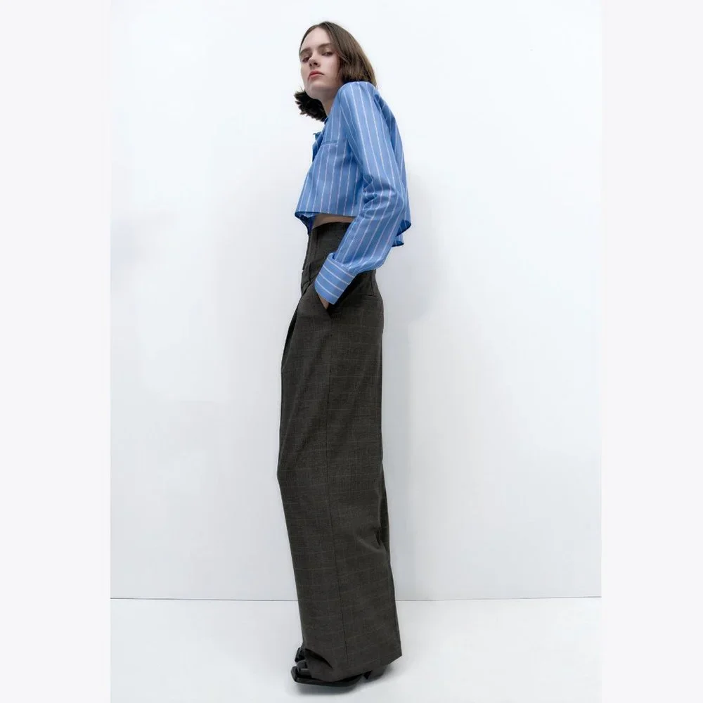 BLOGGER'S FAVE! Zara Full Length Corset Pants NWT